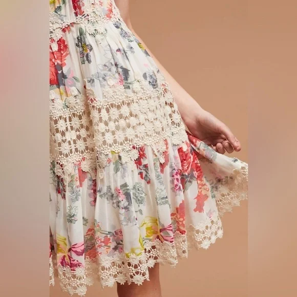 Anthropologie Ranna Gill Kalila Floral Dress Multicolored 33377 - Picture 3 of 16